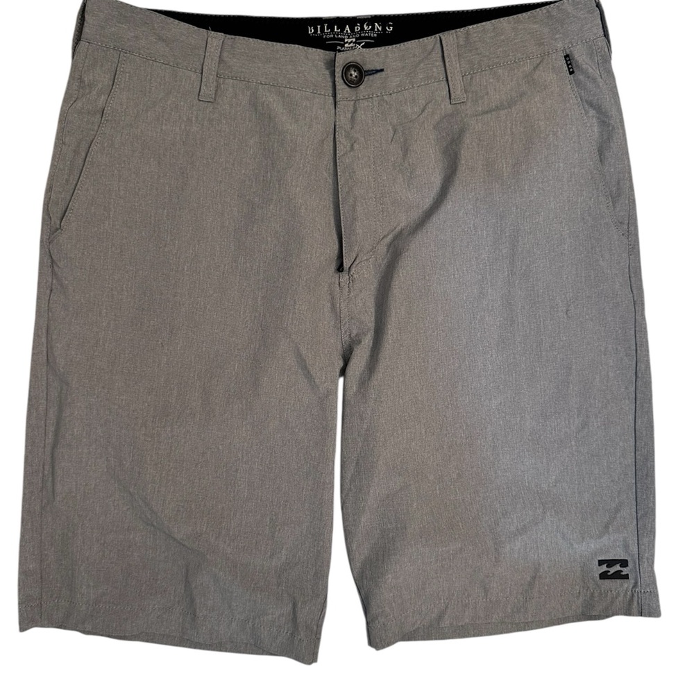 Billabong Gray Flat Front Shorts Casual Style